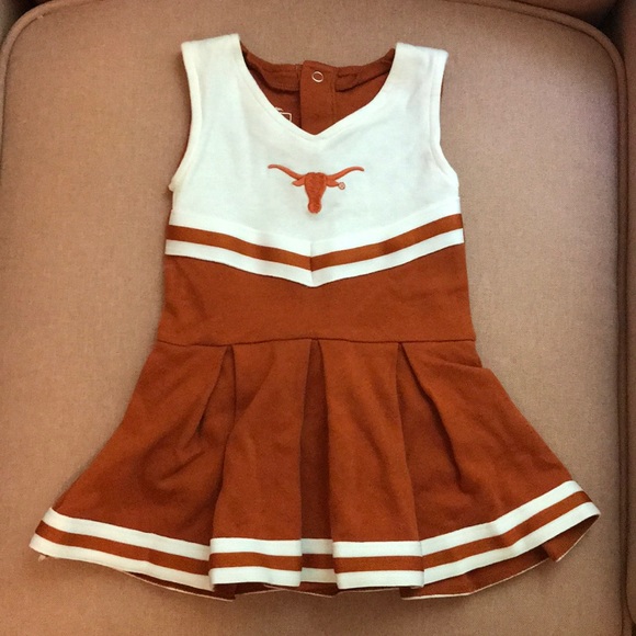 Texas Longhorns One Piece Cheerleader Outfit Girls Toddler Size 2T NWT
